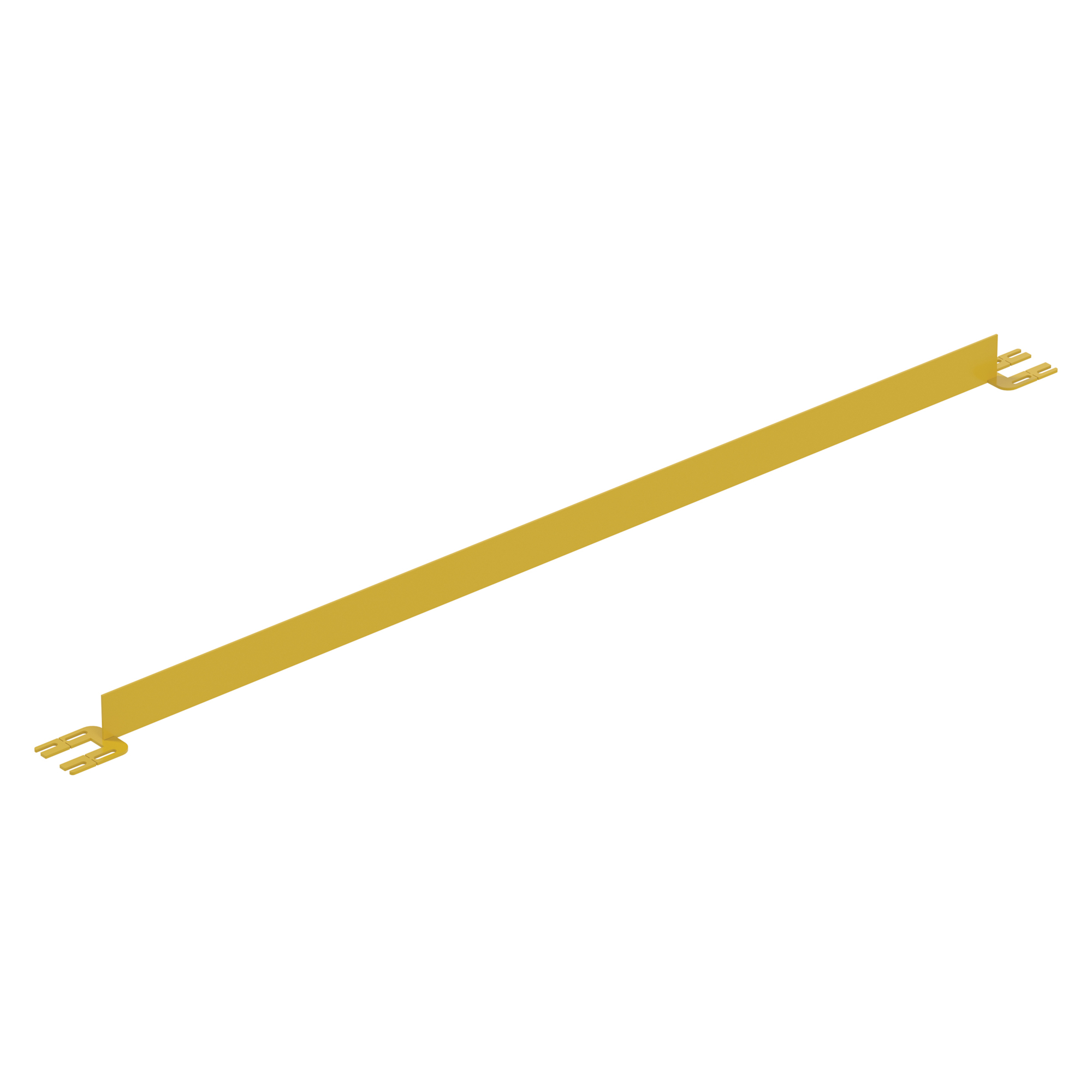 Vestil Dock Safety Railing Toeboard - 8ft. Length, Powder-Coated Steel, Model# VDKR-8-TB